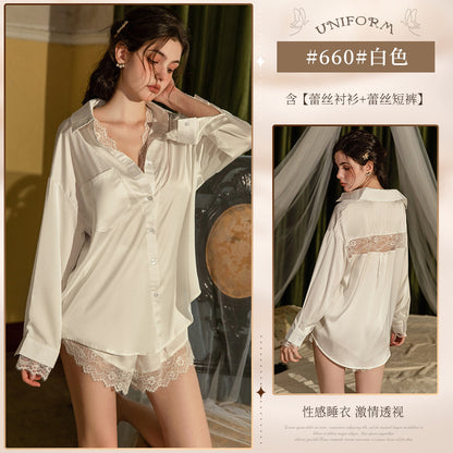 Sexy lace pajamas