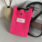 A fashionable single-shoulder bag made of wool