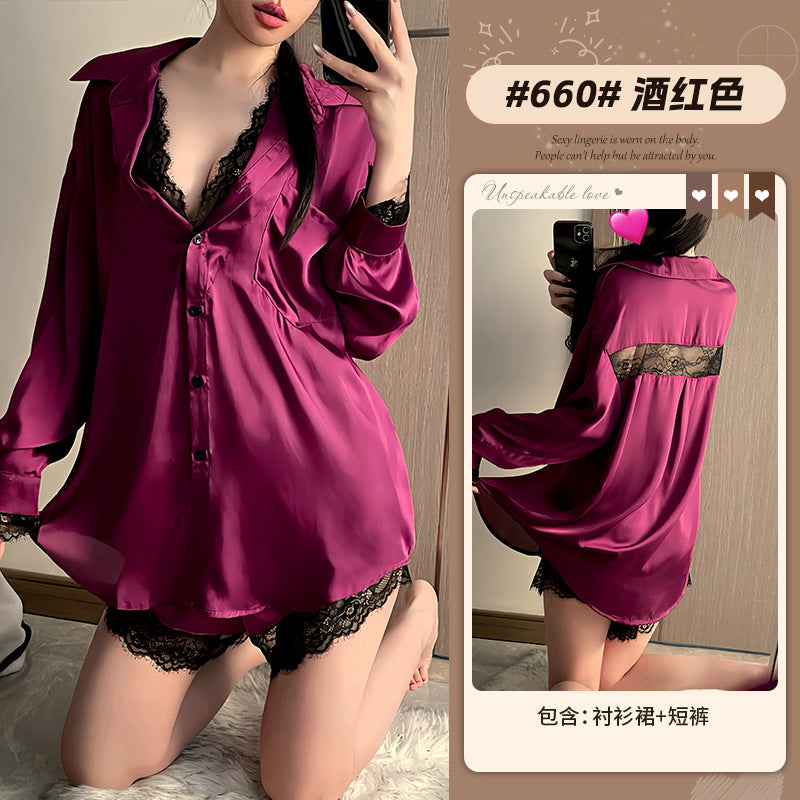Sexy lace pajamas