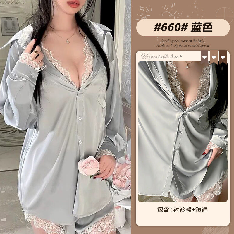 Sexy lace pajamas