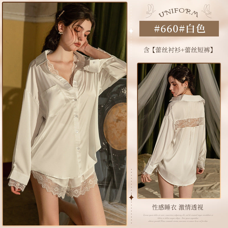 Sexy lace pajamas