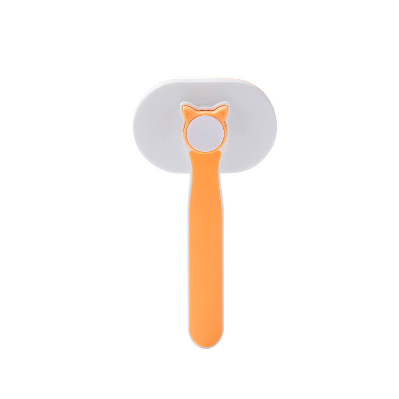 Pet cat self-cleaning hairbrush