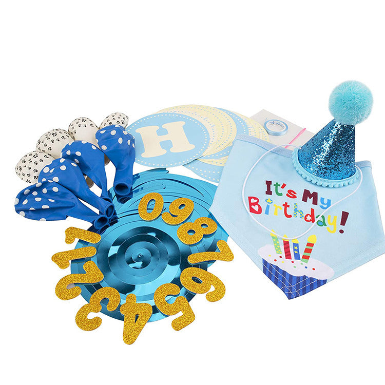 Pet birthday party decoration and arrangement